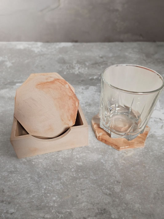 Ensemble de bases pour verres en plâtre